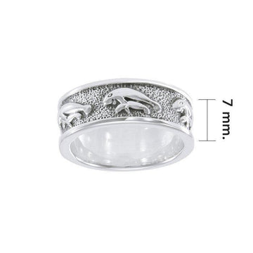 Mother Manatee Silver Ring TRI034 - Jewelry